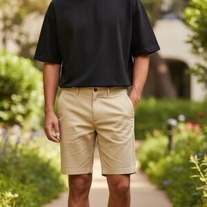 J.Crew Mercantile Men's Chino Shorts Size 38 Beige Casual Stretch